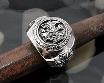 Adler - der deutsche Bundesadler, Ring in 925 Sterling Silber