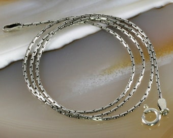 Silver chain, 925 silver, link chain, 40 cm