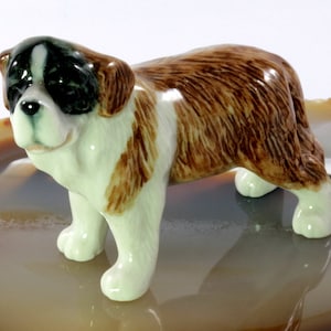 Saint Bernard, dog, miniature, porcelain