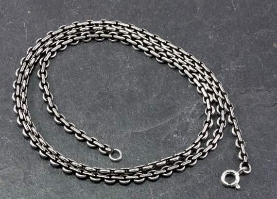 シルバーチェーン、シルバー925、リンクチェーン、50cm - Etsy 日本