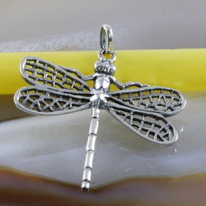 Dragonfly pendant, 925 Sterling silver