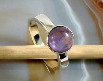 Amethyst und Silber, Ring