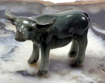 Water buffalo, miniature, porcelain