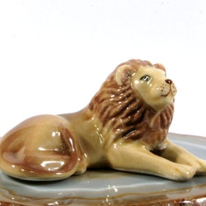 Lion,porcelain miniature