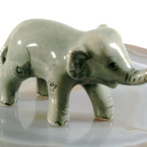 Elephant, miniature, porcelain