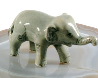 Elephant, miniature, porcelain