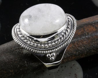 Mondstein und Silber - Ring