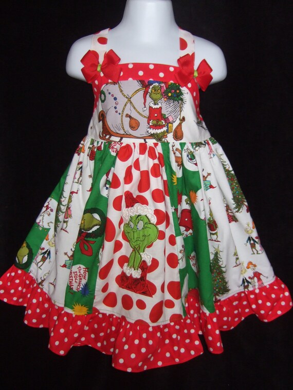 grinch girls dress
