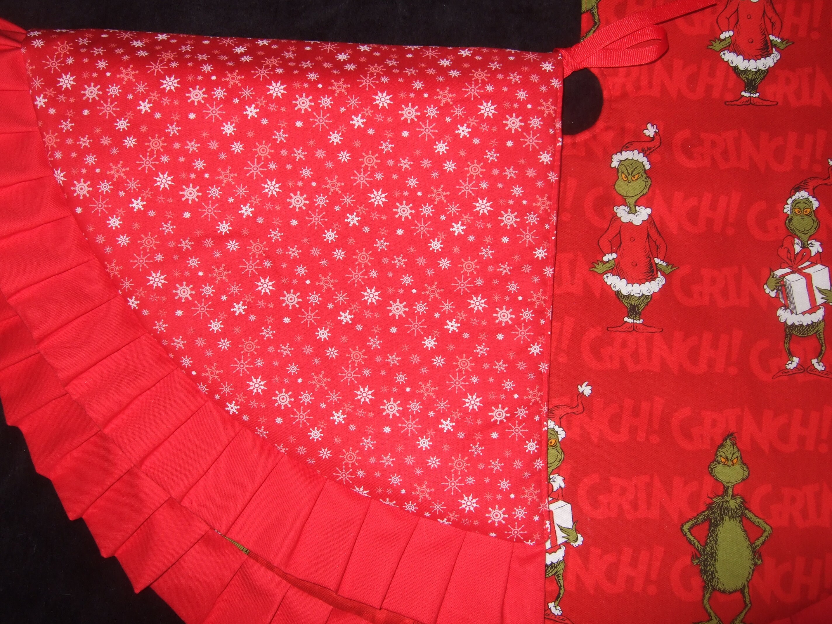 NEW handmade Grinch MINI Tree Skirt27 diameter Etsy