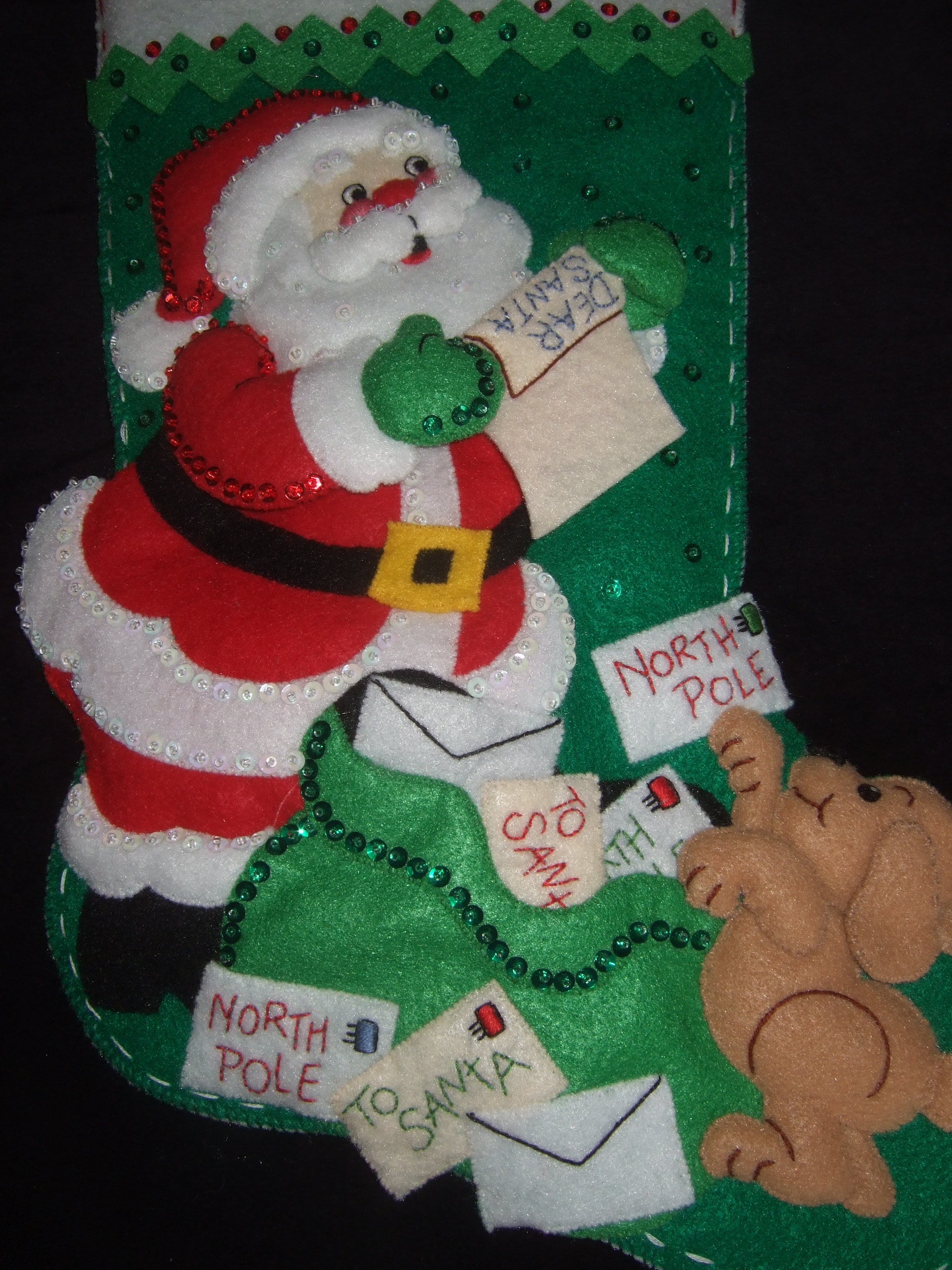 Bucilla Felt Stocking Kit Frosty In the Spirit Vintage NOS New Christmas  Craft