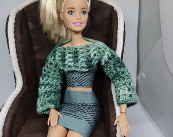 Sweter krótki dla lalki Barbie, różne kolory