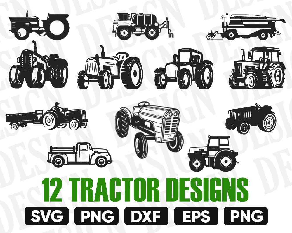 Download Tractor SVG Bundle Tractor SVG Clipart Tractor Cut Files ...