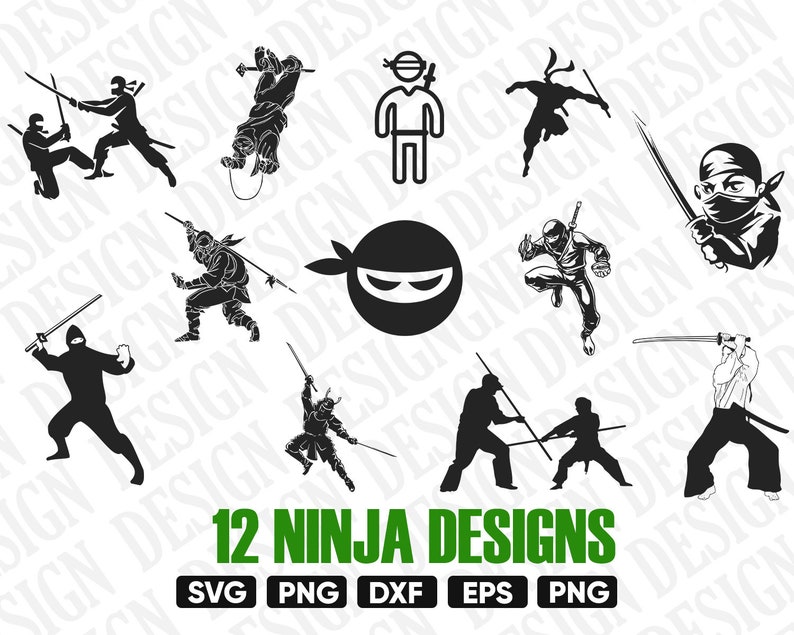 Download Ninja Svg Ninja Clipart Ninja Svg Bundle Ninja Boy Svg Etsy PSD Mockup Templates