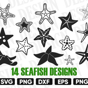 STARFISH SVG, Starfish silhouette, Starfish Clipart, Starfish SVG Bundle, starfish monogram, starfish stencil, svg files for cricut, dxf png
