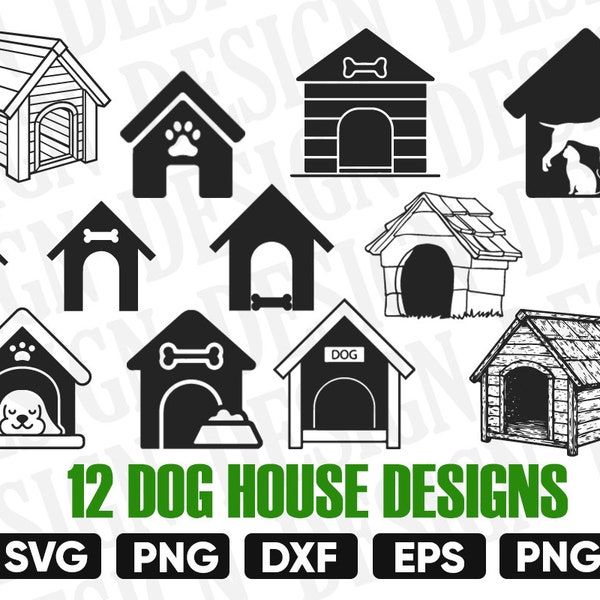 dog house svg, dog clipart, paw prints svg, dog paw svg, dog lover svg, dog bone svg, dog vector, pet svg, svg files for cricut dxf, svg