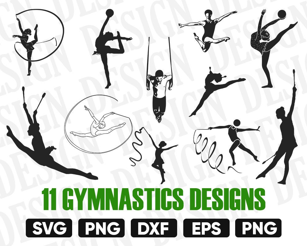 Gymnastics svg gymnast svg sports svg gymnastics clipart | Etsy