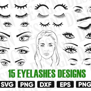Wimpern Svg, Wimpern Svg, Wimpern Svg, Make-up Svg, Wimpern Svg, Lippen Svg, Augen Svg, Wimpern Svg Datei, Auge Svg, Wimpern dxf