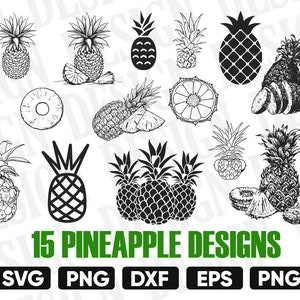 Pineapple SVG, Pineapple Clipart, Pineapple Dxf, pineapple print, Pineapple SVG Bundle, Pineapple Cut Files, pineapple vinyl, Monogram, dxf