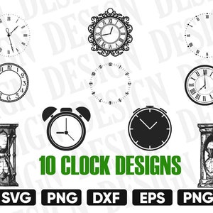 Clock Faces/ Clock Printable/ Clock SVG/ watch face/ Watch SVG/ Cut Files clock/ Clock Clipart/ Commercial Use/ Time Svg/ Wall Clock/ time
