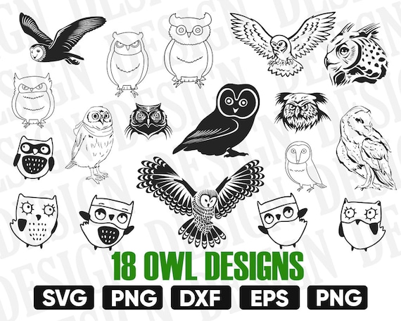 Download Owl Swg Owl Silhouette Birds Svg Owl Clipart Owl Cut Etsy