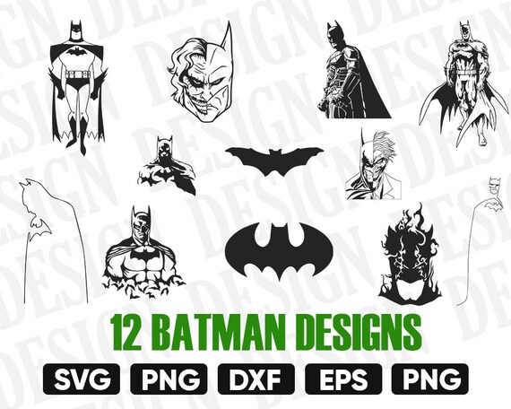 Batman Svg Silueta De Batman Imagenes Predisenadas De Etsy