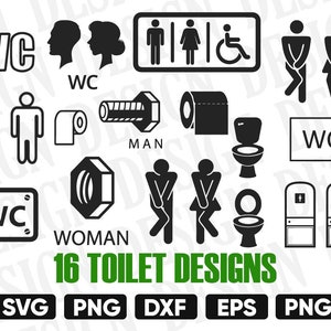 toilet svg, wc svg, badkamer svg, toilet svg, poep svg, poep emoji svg, svg bestand voor cricut, heren dames svg, badkamer decor svg, dxf