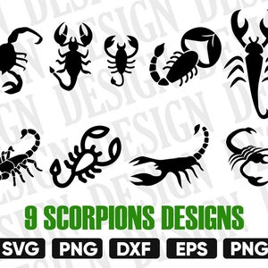 SCORPION SVG, Scorpion Silhouette, Scorpion Stencil, Scorpio svg file, scorpion vector, Scorpion print, Scorpion vinyl, SVG Cutting files