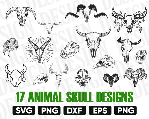 Download Animal Skull Svg Halloween Svg Horns Svg Skull Bull Svg Etsy