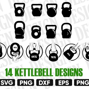 KETTLEBELL SVG, Barbel SVG, Barbell Silhouette, kettlebell dxf, kettlebell monogram, dumbbell svg, dumbbell Clipart, kettlebell clipart, dxf