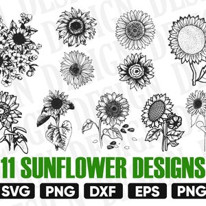 Sunflower svg bundle, sunflower clipart, sun svg, flower svg, sunflower monogram svg, sun frame svg cricut, eps, dxf, png, pdf, svg