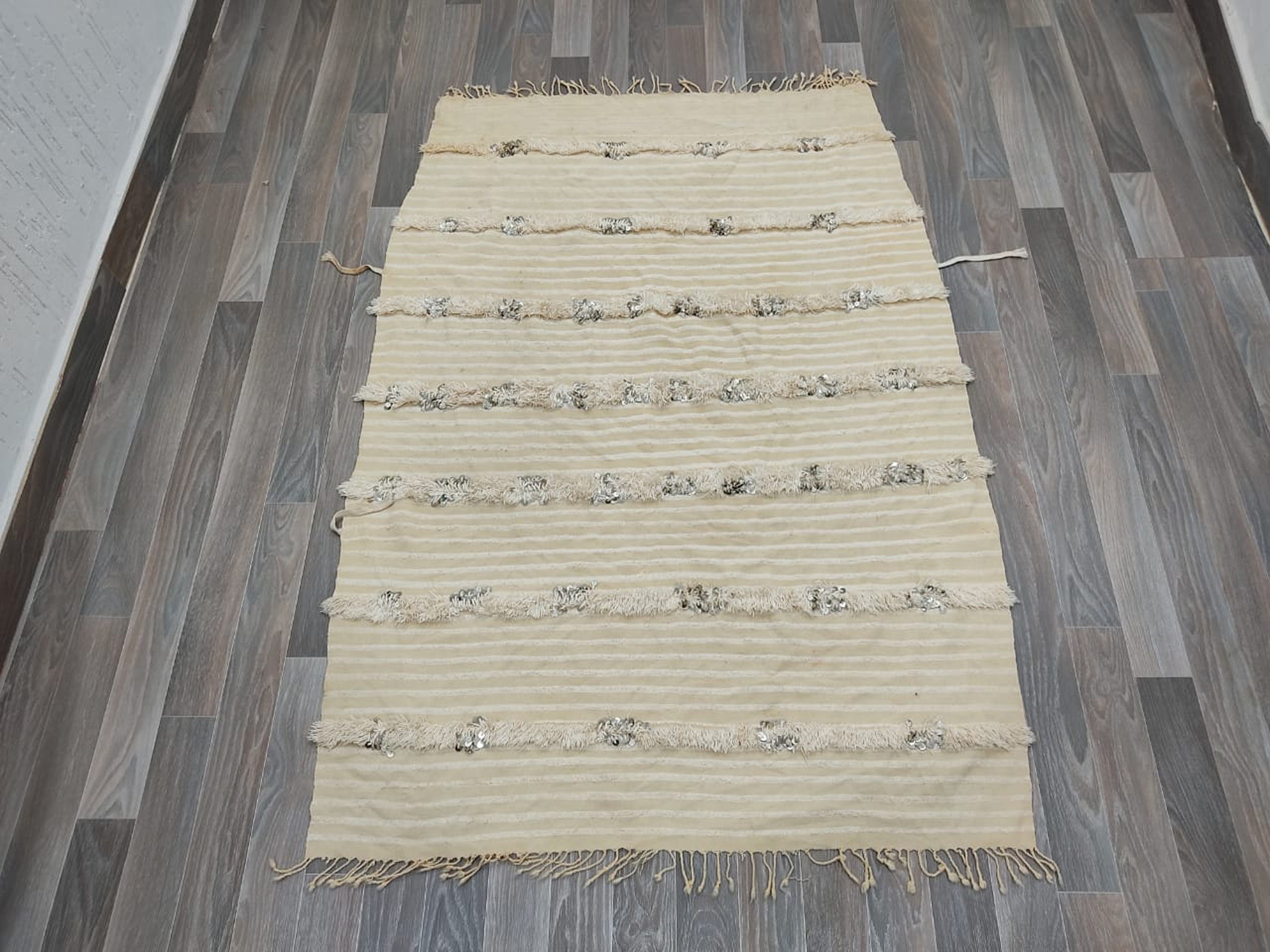4x5 white kilim rug moroccan blanket rug white blanket rug | Etsy