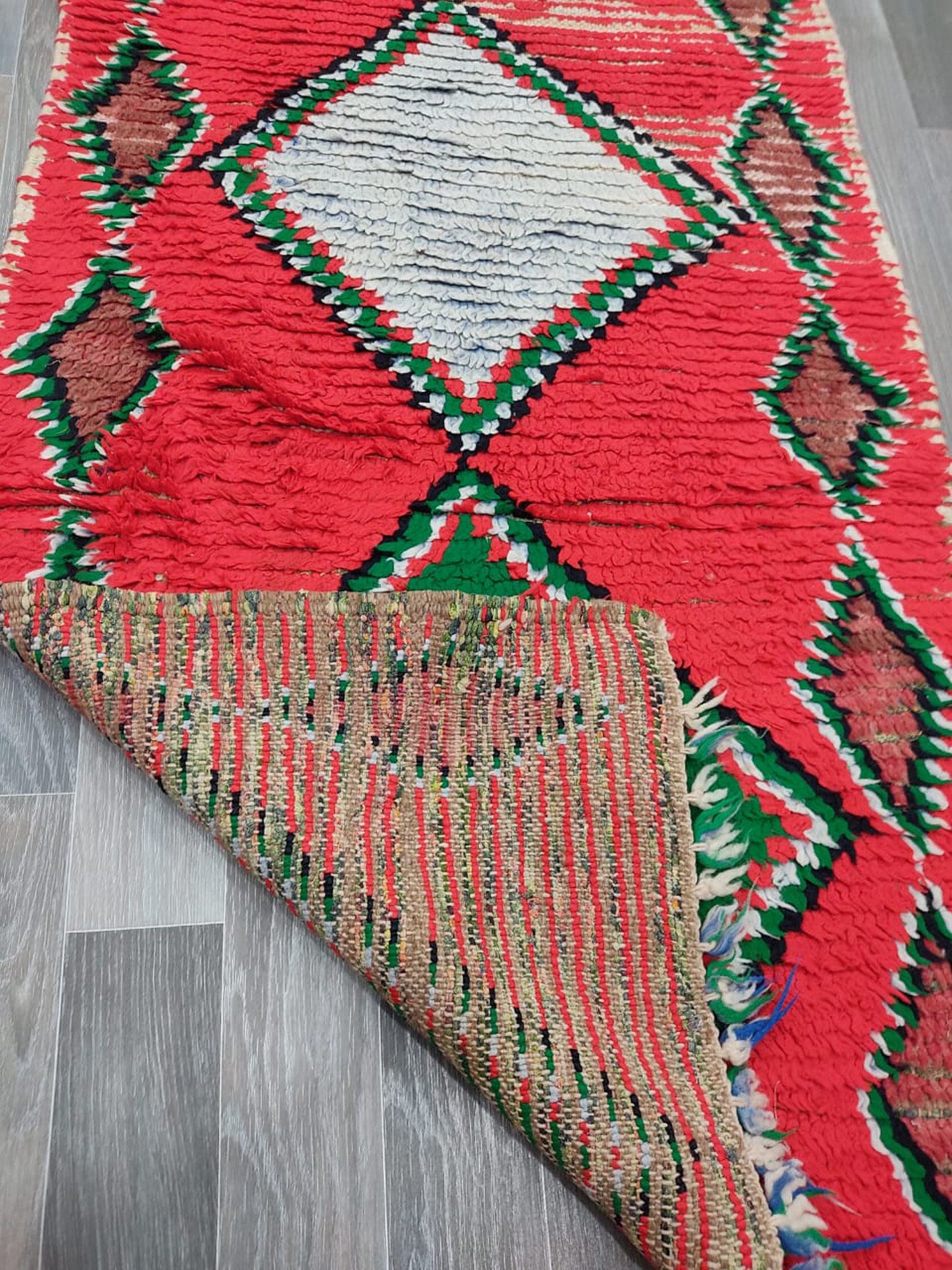 Vintage red runner 2x8 Wool runner rug Moroccan runner rug Etsy