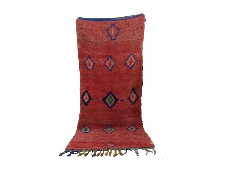 Traditionelle Orientalische Berber Stammtisch Teppich Boucherouite