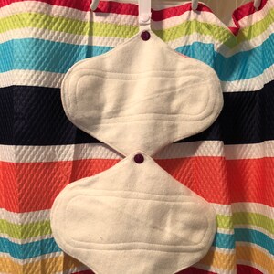 Menstrual Pad Drying Strap Set-Size 20 or 16-Cloth Pad Hanging Straps image 3