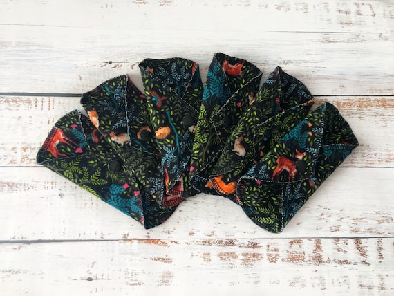 Cotton Flannel Daily Liners | Set of 3 | Wildlife Animals