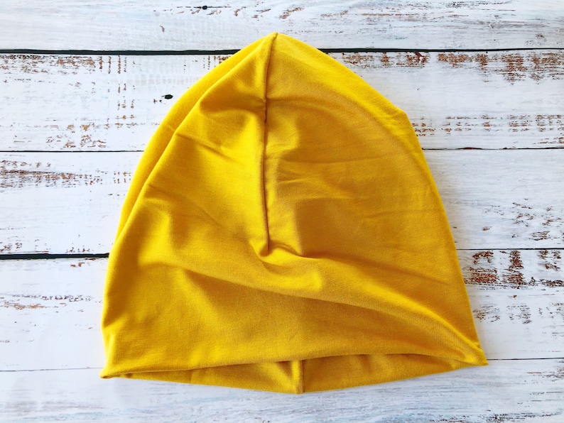 Soft Bamboo Cotton Beanie Slouchy or Regular Fit Toque Chemo Cap Cancer Hat image 8