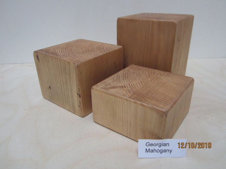 Wooden Block Display Set Etsy