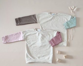 Kinderpullover Sweater Colorblocking