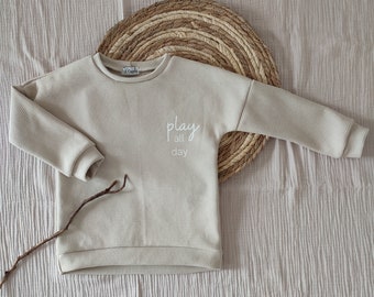 Kinderpullover Sweater Play all Day