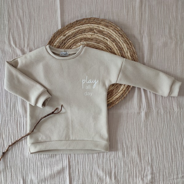 Kinderpullover Sweater Play all Day