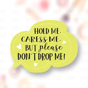 Pegatinas frágiles PNG, Don't Drop Me, Don't Bend Labels for Small Business Package, Cute Shop Supplies, Envelope Seals, Descargar Cricut Avery