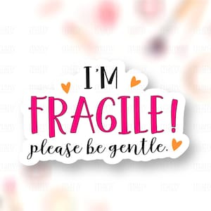 Pegatina frágil PNG, No doblar, Manejar con cuidado Etiquetas para pequeñas empresas, Lindos suministros de tienda, Sellos de sobre, Descarga de bricolaje Cricut Avery