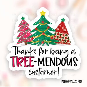 Pobierz naklejkę na choinkę Pun Small Business PNG, etykiety sklepowe Thank You, czerwone tartanowe etykiety na paczki świąteczne, szablon karty do druku SVG