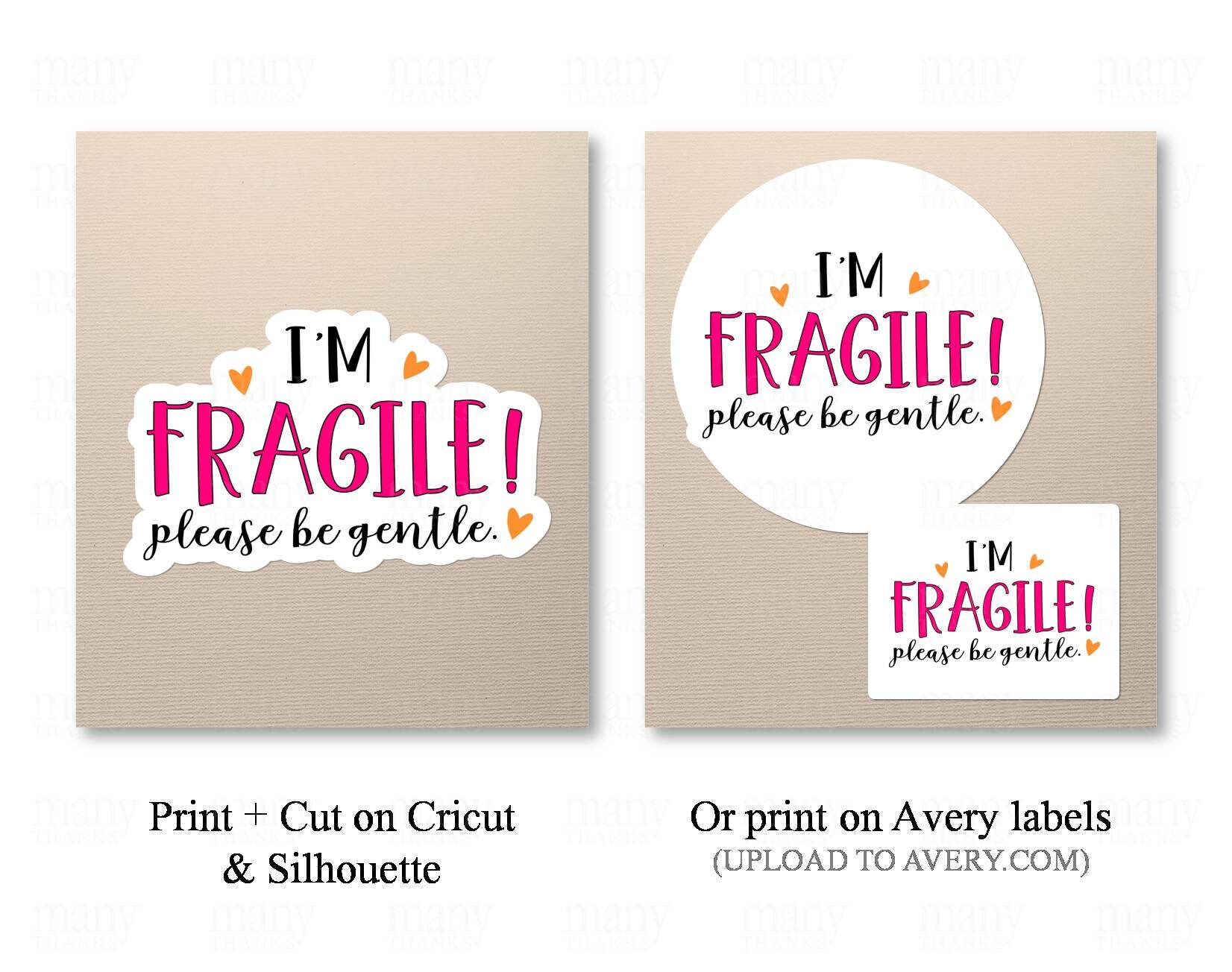 Fragile Stickers - Small Business Graphic by stacysdigitaldesigns