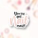 You've Got Nail Mail Sticker PNG, Blush Pink Glitter for DIY Small Business Shipping Packaging Labels, Cute Shop Supplies, Download Cricut 