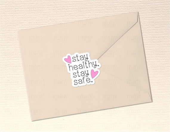 Die Cut Pink Envelope Stickers. Cute Happy Post, Happy Mail Labels. 