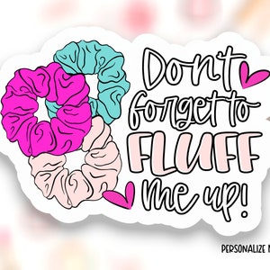 No se olvide de Pelusa me pegatina PNG Descargar, Etiquetas de paquetes para pequeñas empresas de Hair Scrunchie, Sellos de correo feliz de la tienda linda, Plantilla de corte de impresión