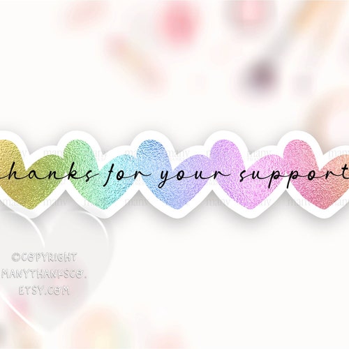Thank You for Supporting My Fight Sticker Download PNG Breast Etsy