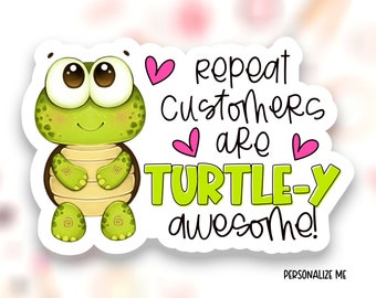 Repeat Customers are Awesome Sticker Download PNG, Funny Pun Small Business Happy Mail Labels, Thank You Package Seals, Print Cut Template