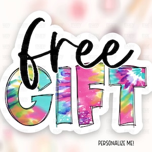 Gratis cadeau sticker downloaden, Tie Dye Kleine bedrijf Happy Mail Labels, Cute Freebies Thank You Shop Pakket Stickers, Cricut Avery Template PNG